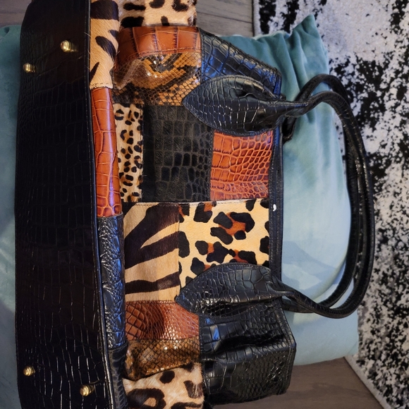 Handbags - Used Clever Carriage Company Patchwork Bag